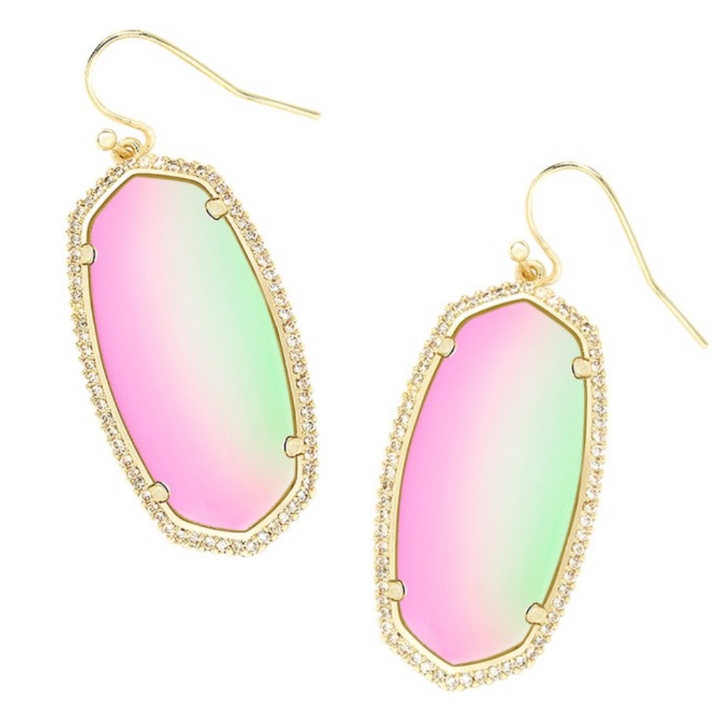 Kendra Scott Dichroic Glass Statement Earrings